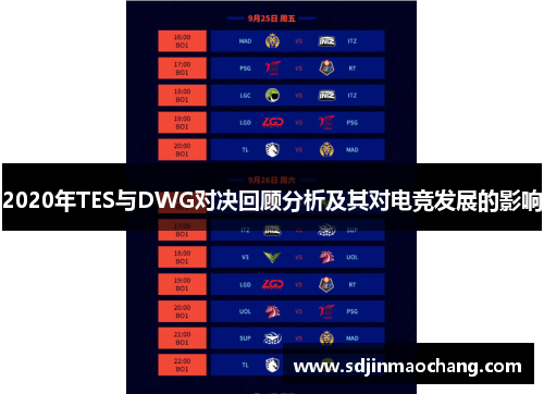 2020年TES与DWG对决回顾分析及其对电竞发展的影响